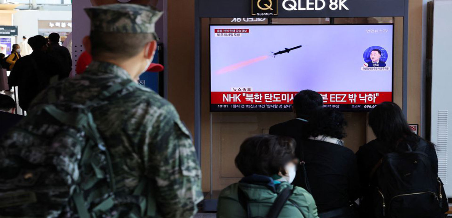 North Korea missile lands off South Korean coast for first time