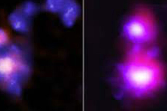 NASA's Chandra discovers giant black holes on collision courses