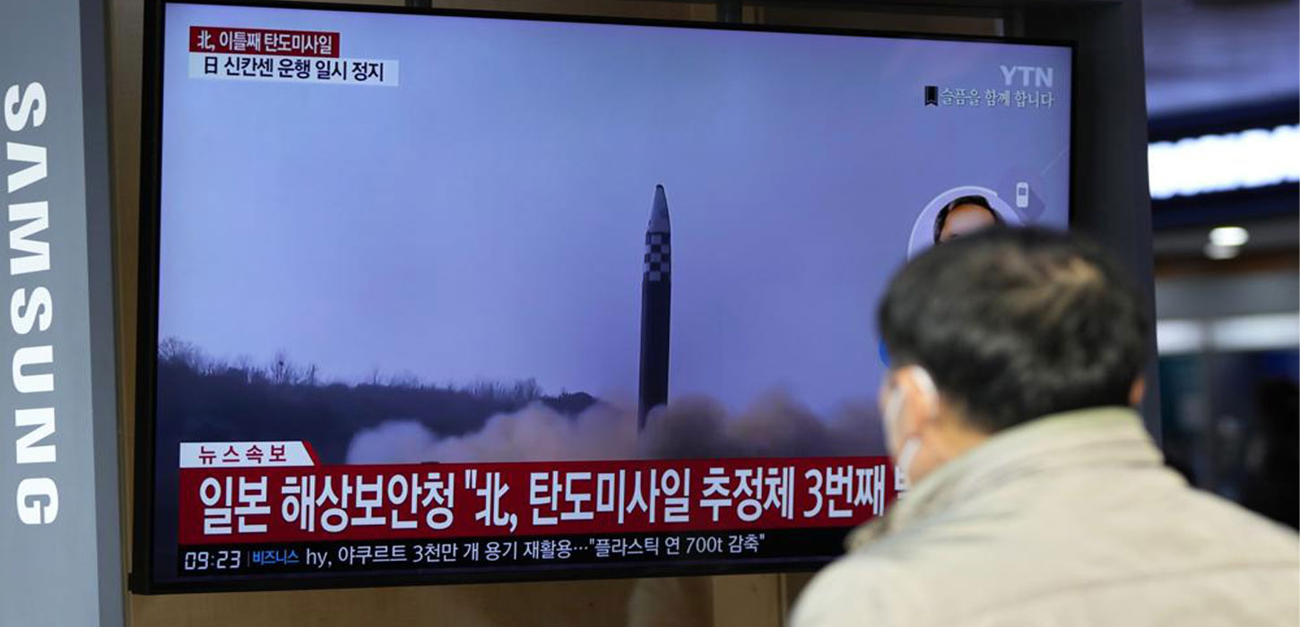 North Korea continues its bombardment of missiles with a potential ICBM