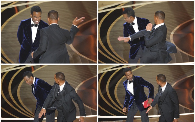 Oscar-winner Will Smith slaps presenter Chris Rock on stage