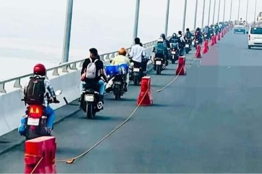 Motorcyclists fined Tk71,000 for defying Padma Bridge rules