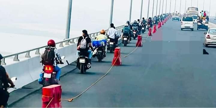 Motorcyclists fined Tk71,000 for defying Padma Bridge rules