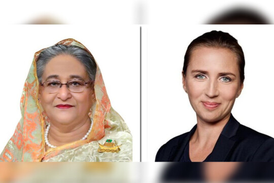 Danish PM, Sheikh Hasina discuss climate, trade