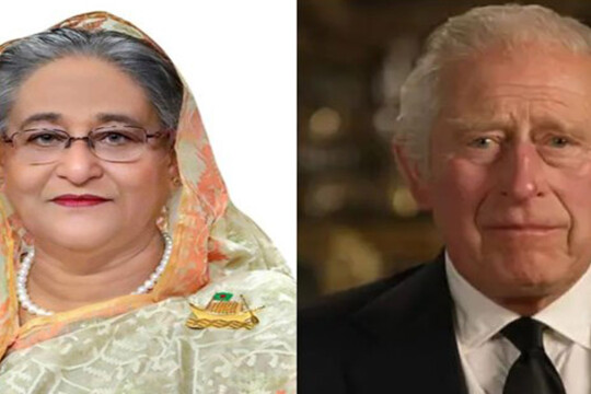 King Charles praises PM Hasina, sends his best wishes to Bangladeshis