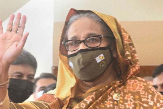 PM Hasina reaches London en route to New York