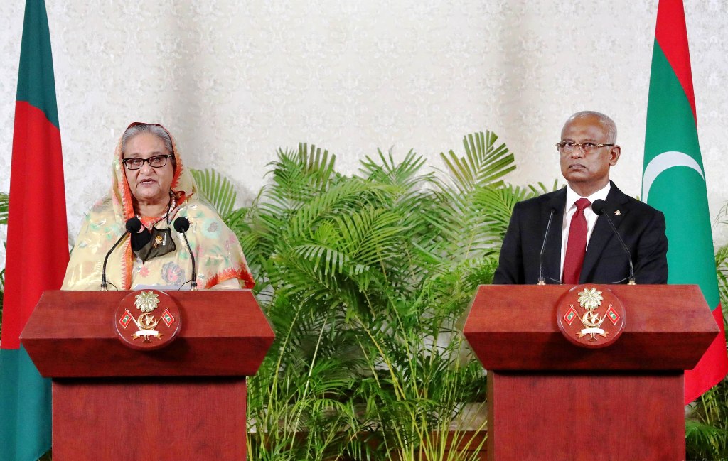 Solih attributes ‘milestone achievement’ to Hasina’s ‘exemplary’ leadership