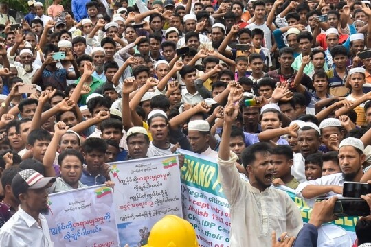 Rohingya community in Bangladesh rally to ‘go home’