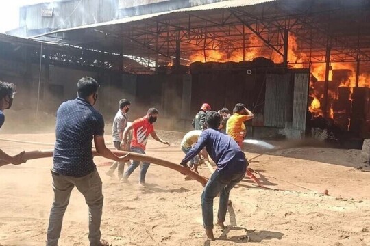 Fire again, this time in a cotton warehouse in Chittagong