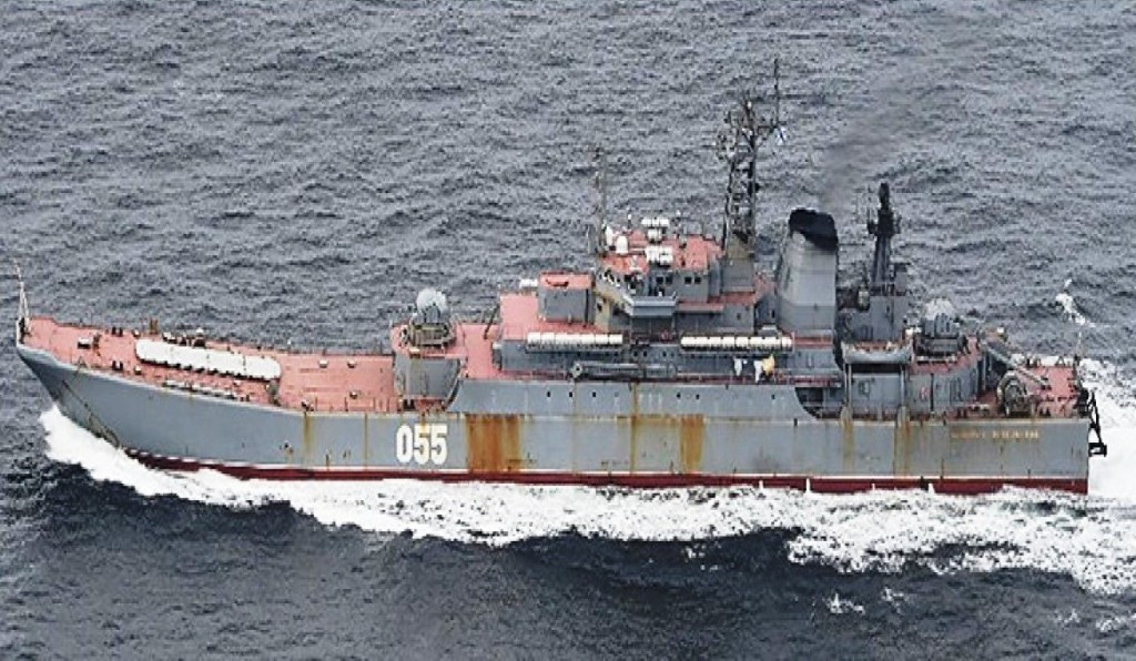 Japan spots four Russian amphibious transports sailing from Far East
