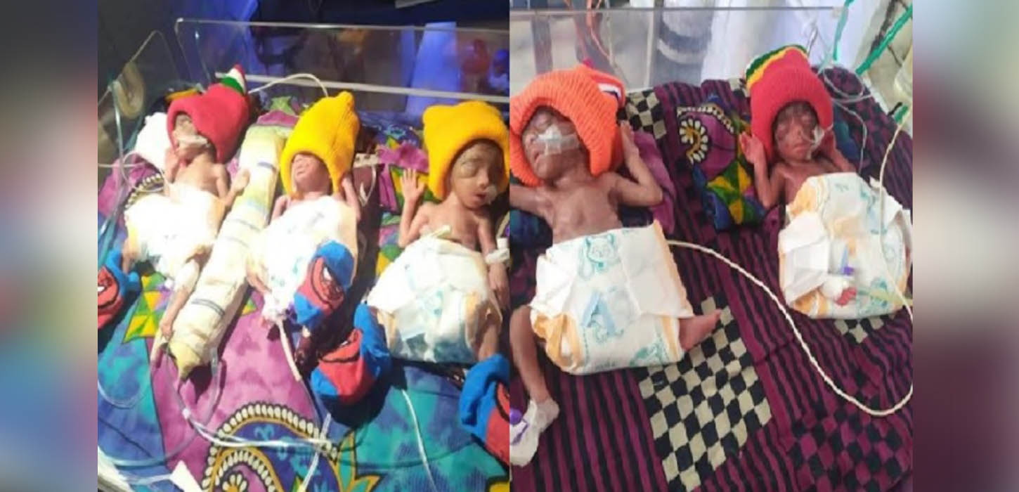 Woman in Kushtia gives birth to five at once without operation