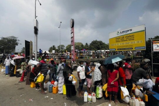 Sri Lanka suspends fuel sales as economic crisis worsens