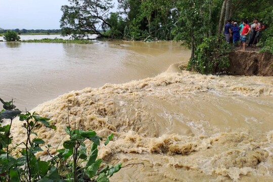 Villages in Sylhet inundated as dam on Borak river collapses