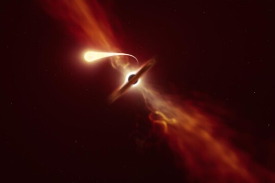Scientists unveil image of 'gentle giant' black hole at Milky Way's centre