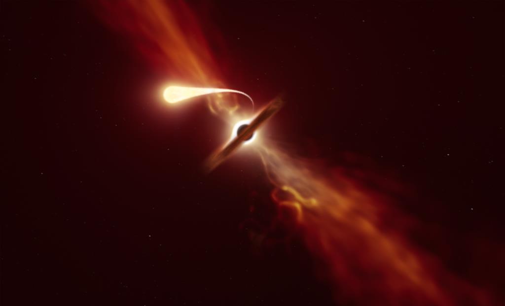 Hubble Telescope captures stunning cosmic tantrum