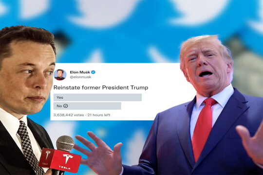 Trump’s Twitter account reappears after Elon Musk‍‍`s poll