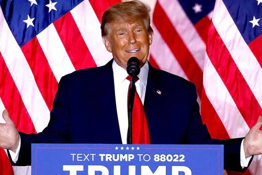 Former President Donald Trump announces a White House bid for 2024
