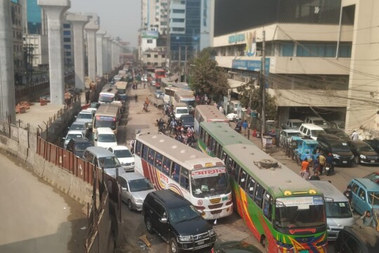 Parts of Dhaka on standstill