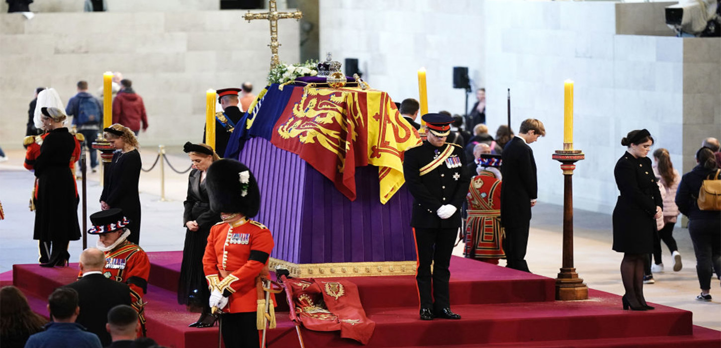 Queen Elizabeth’s grandchildren mount vigil around coffin